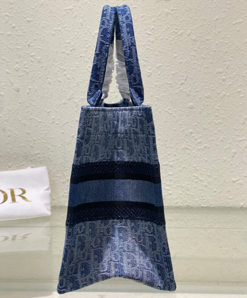 Christian Dior Small Dior Book Tote Blue